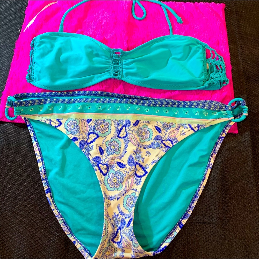 American Eagle bandeau swimwear sz M/Xl